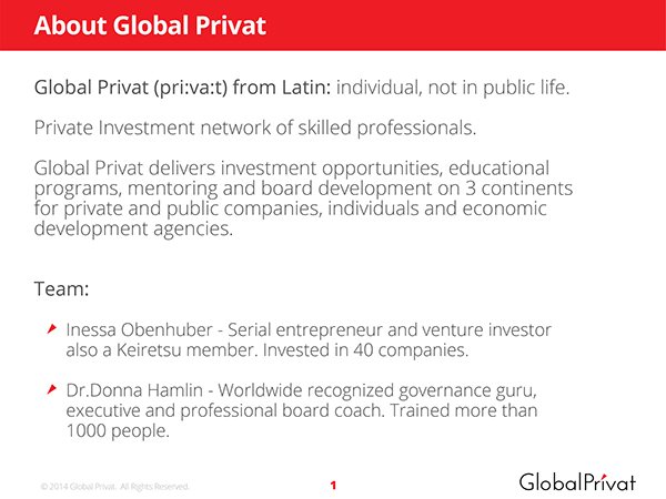 About Global Privat slide