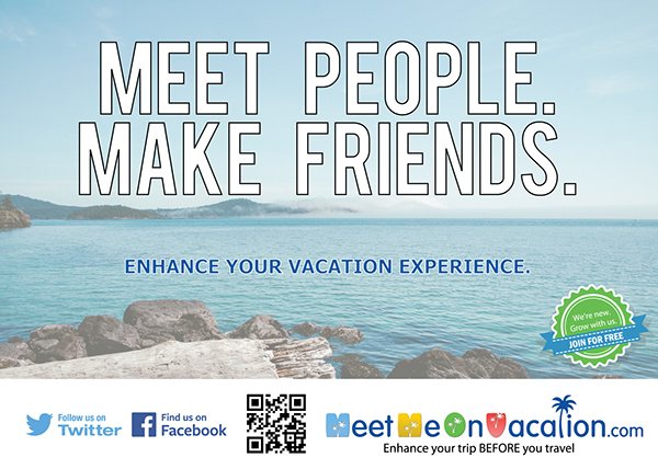 Postcard: meet people, make friends